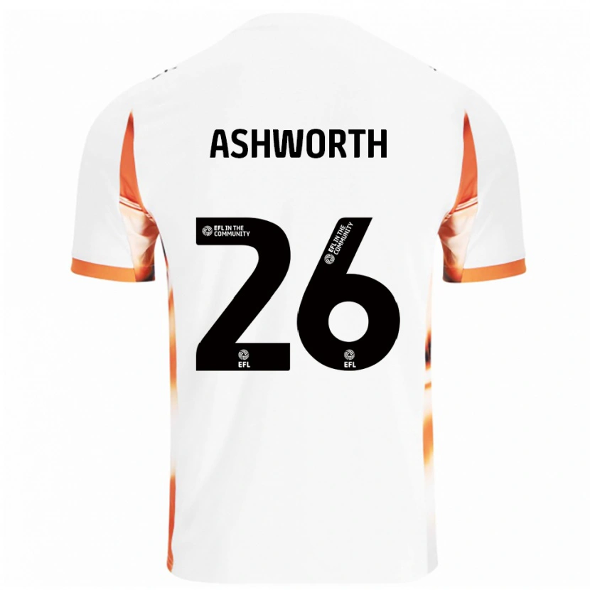 Danxen Kinder Zac Ashworth #26 Weiß Orange Schwarz Auswärtstrikot Trikot 2025/26 T-Shirt Schweiz
