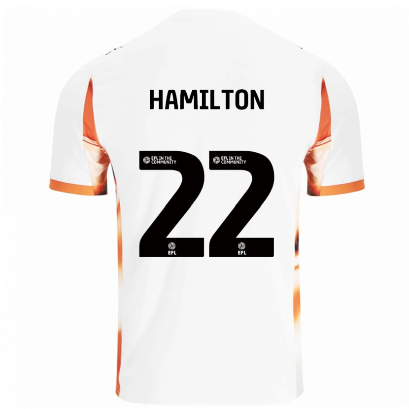Danxen Kinder Cj Hamilton #22 Weiß Orange Schwarz Auswärtstrikot Trikot 2025/26 T-Shirt Schweiz