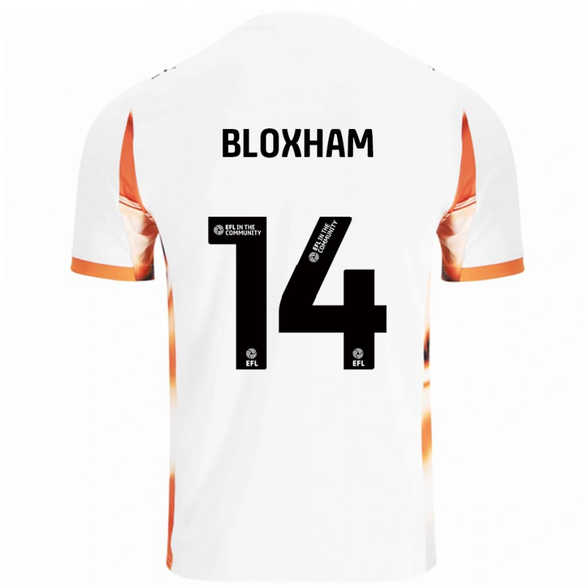 Danxen Kinder Tom Bloxham #14 Weiß Orange Schwarz Auswärtstrikot Trikot 2025/26 T-Shirt Schweiz