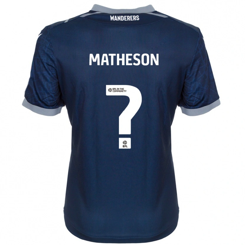 Danxen Kinder Luke Matheson #0 Marine Grau Auswärtstrikot Trikot 2025/26 T-Shirt Schweiz
