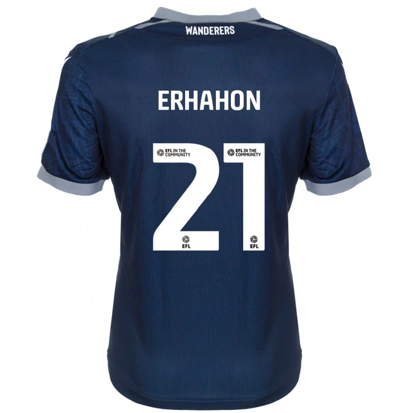 Danxen Kinder Ethan Erhahon #21 Marine Grau Auswärtstrikot Trikot 2025/26 T-Shirt Schweiz