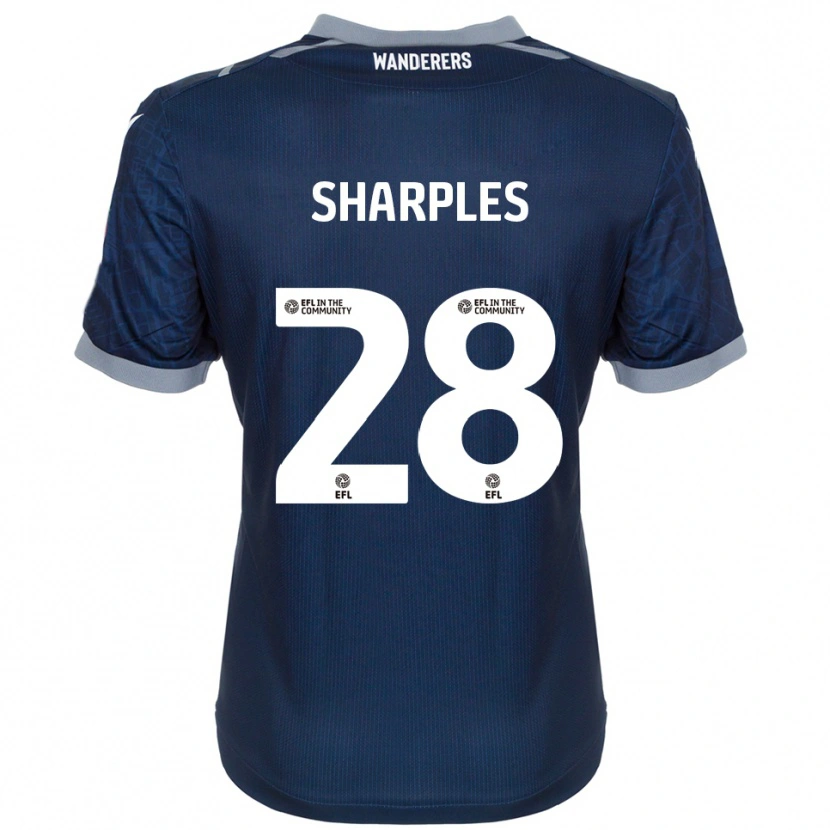 Danxen Kinder Sonny Sharples-Ahmed #28 Marine Grau Auswärtstrikot Trikot 2025/26 T-Shirt Schweiz