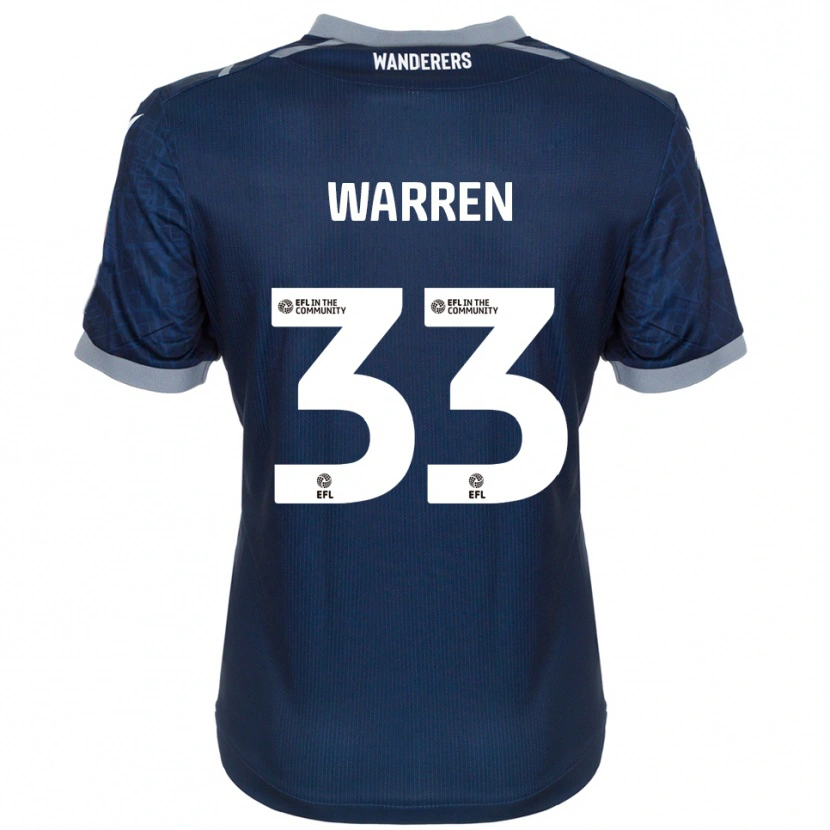 Danxen Kinder Charlie Warren #33 Marine Grau Auswärtstrikot Trikot 2025/26 T-Shirt Schweiz