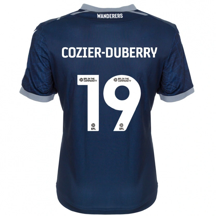 Danxen Kinder Amario Cozier-Duberry #19 Marine Grau Auswärtstrikot Trikot 2025/26 T-Shirt Schweiz