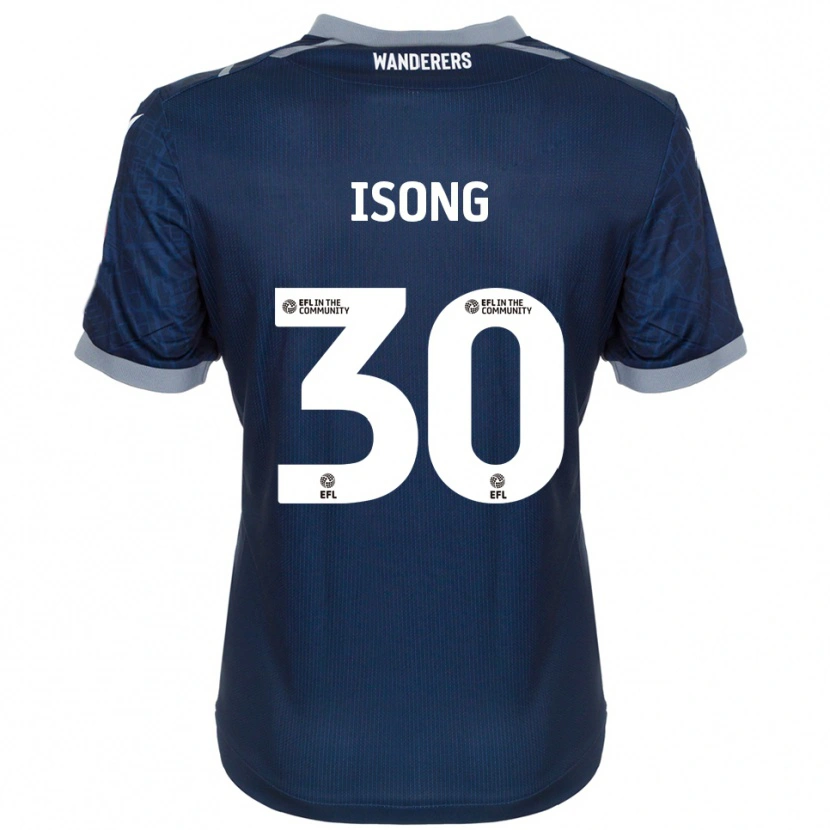 Danxen Kinder Mark Isong #30 Marine Grau Auswärtstrikot Trikot 2025/26 T-Shirt Schweiz
