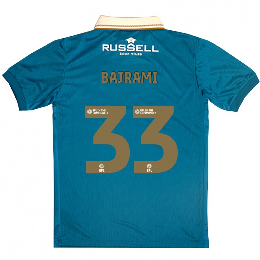 Danxen Kinder Geraldo Bajrami #33 Himmelblau Weiß Auswärtstrikot Trikot 2025/26 T-Shirt Schweiz