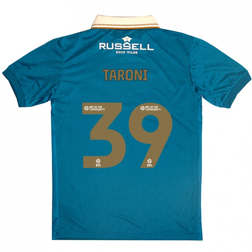 Danxen Kinder Josh Taroni #39 Himmelblau Weiß Auswärtstrikot Trikot 2025/26 T-Shirt Schweiz