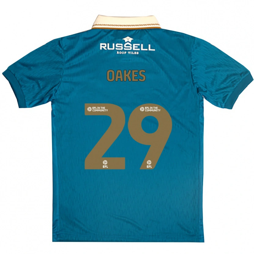 Danxen Kinder Toby Oakes #29 Himmelblau Weiß Auswärtstrikot Trikot 2025/26 T-Shirt Schweiz