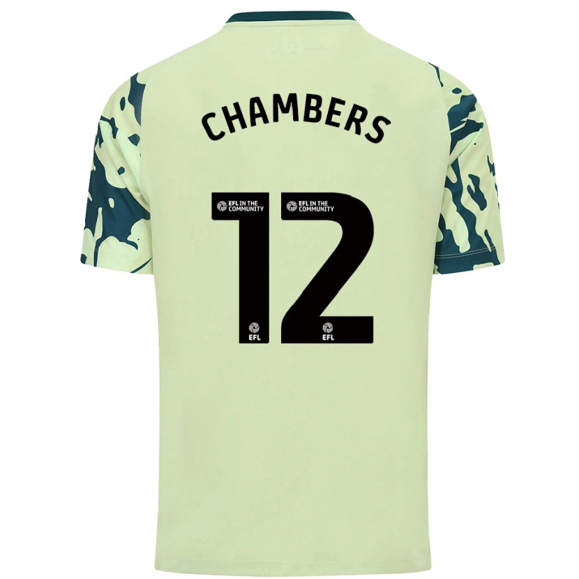 Danxen Kinder Calum Chambers #12 Dunkelgrün Auswärtstrikot Trikot 2025/26 T-Shirt Schweiz