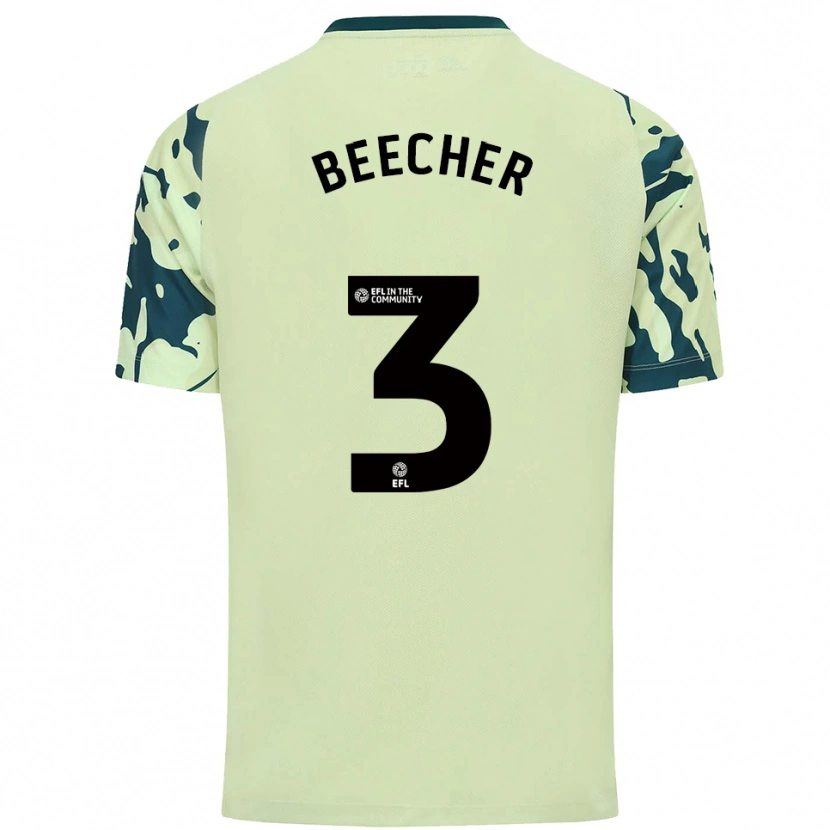 Danxen Kinder Josh Beecher #3 Dunkelgrün Auswärtstrikot Trikot 2025/26 T-Shirt Schweiz