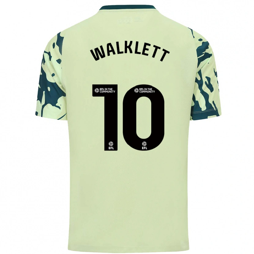 Danxen Kinder Kerry Walklett #10 Dunkelgrün Auswärtstrikot Trikot 2025/26 T-Shirt Schweiz