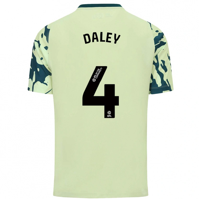 Danxen Kinder Hannah Daley #4 Dunkelgrün Auswärtstrikot Trikot 2025/26 T-Shirt Schweiz