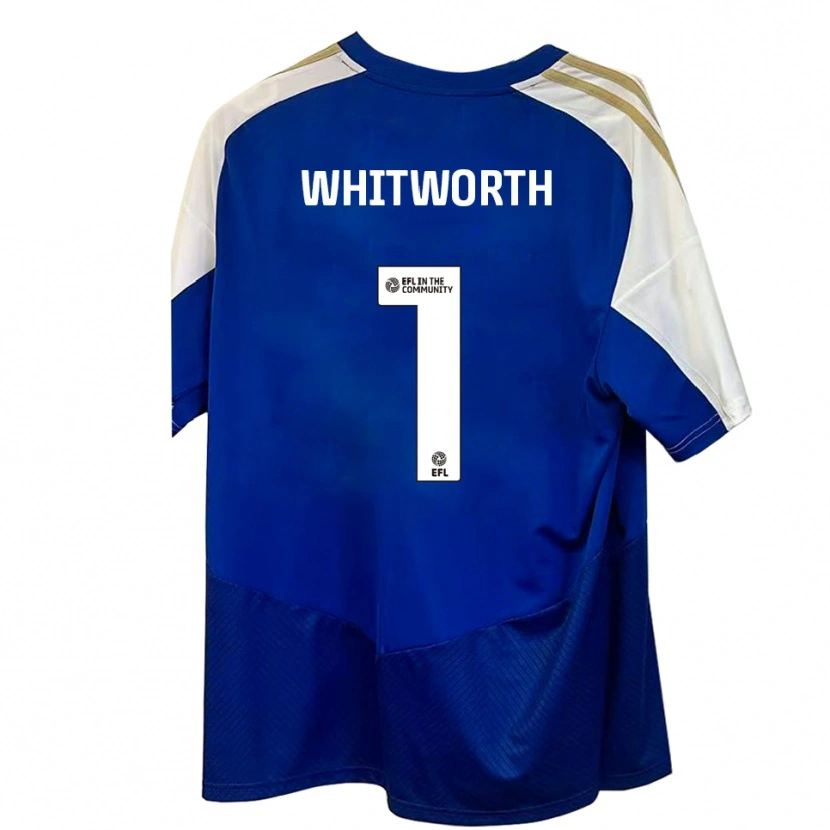 Danxen Kinder Joe Whitworth #1 Blau Weiß Gold Auswärtstrikot Trikot 2025/26 T-Shirt Schweiz