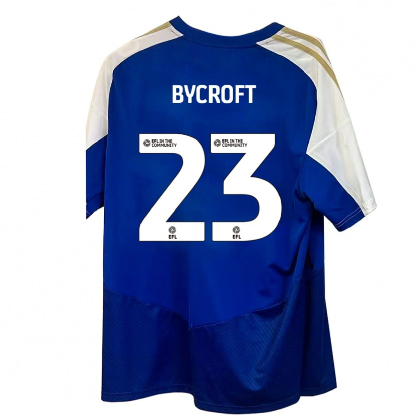 Danxen Kinder Jack Bycroft #23 Blau Weiß Gold Auswärtstrikot Trikot 2025/26 T-Shirt Schweiz