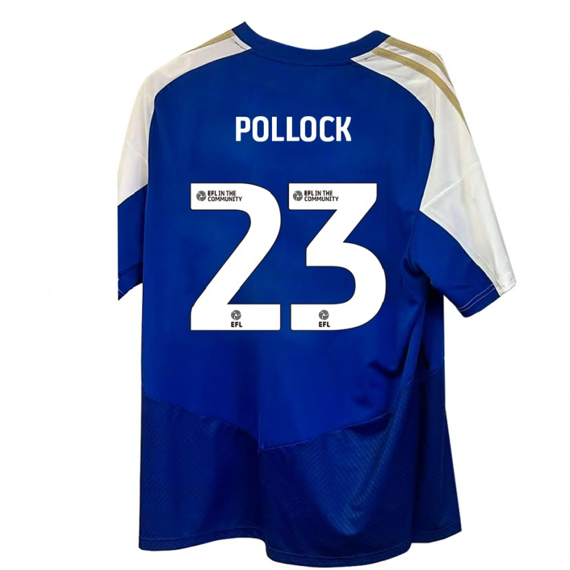 Danxen Kinder Amber Pollock #23 Blau Weiß Gold Auswärtstrikot Trikot 2025/26 T-Shirt Schweiz