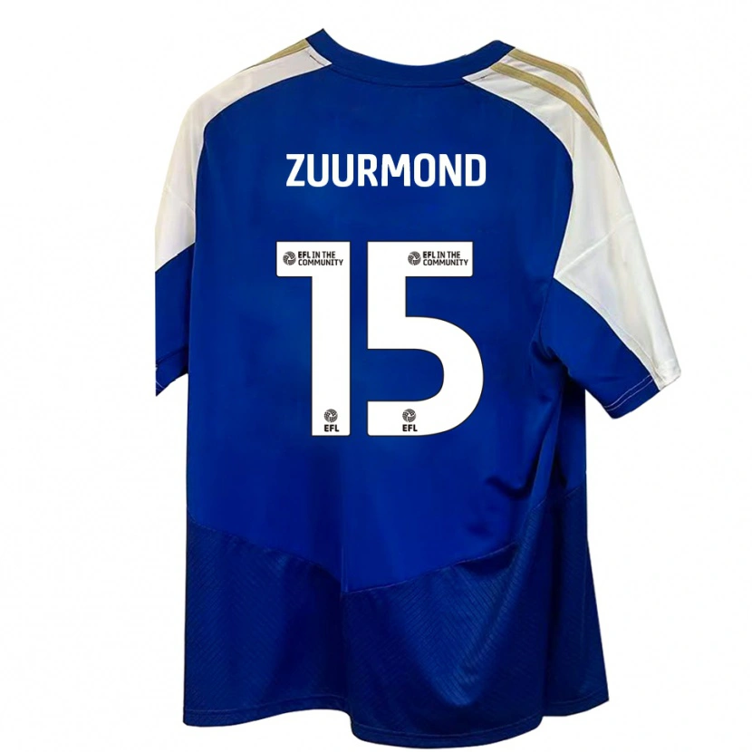 Danxen Kinder Ishbel Zuurmond #15 Blau Weiß Gold Auswärtstrikot Trikot 2025/26 T-Shirt Schweiz