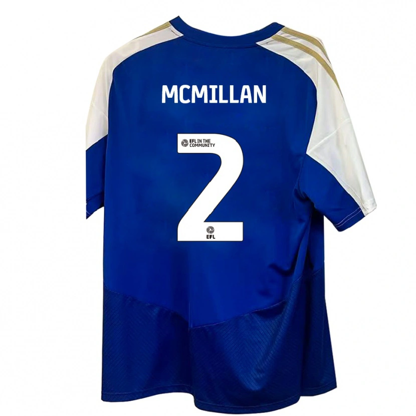 Danxen Kinder Jack Mcmillan #2 Blau Weiß Gold Auswärtstrikot Trikot 2025/26 T-Shirt Schweiz