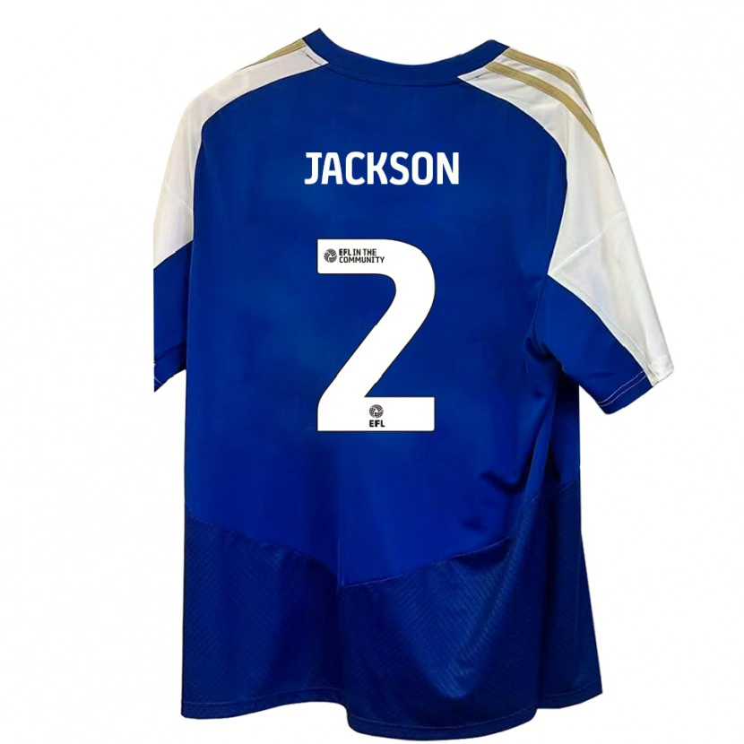 Danxen Kinder Bow Jackson #2 Blau Weiß Gold Auswärtstrikot Trikot 2025/26 T-Shirt Schweiz