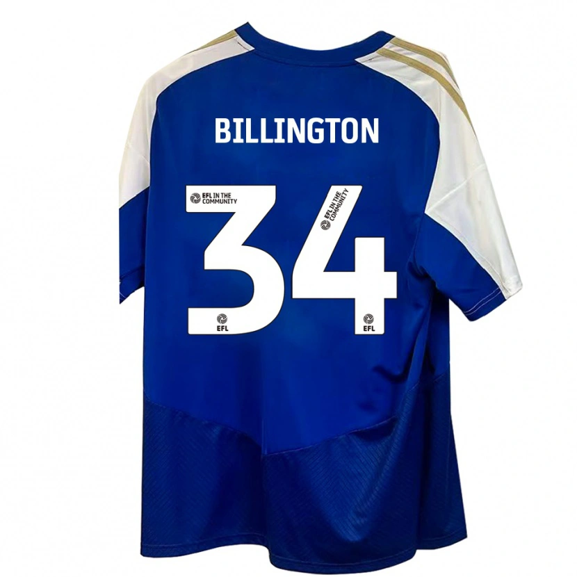 Danxen Kinder Gabe Billington #34 Blau Weiß Gold Auswärtstrikot Trikot 2025/26 T-Shirt Schweiz