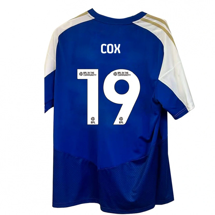 Danxen Kinder Sonny Cox #19 Blau Weiß Gold Auswärtstrikot Trikot 2025/26 T-Shirt Schweiz