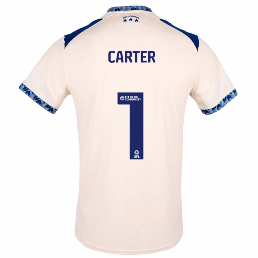 Danxen Kinder Laura Carter #1 Creme Marine Auswärtstrikot Trikot 2025/26 T-Shirt Schweiz