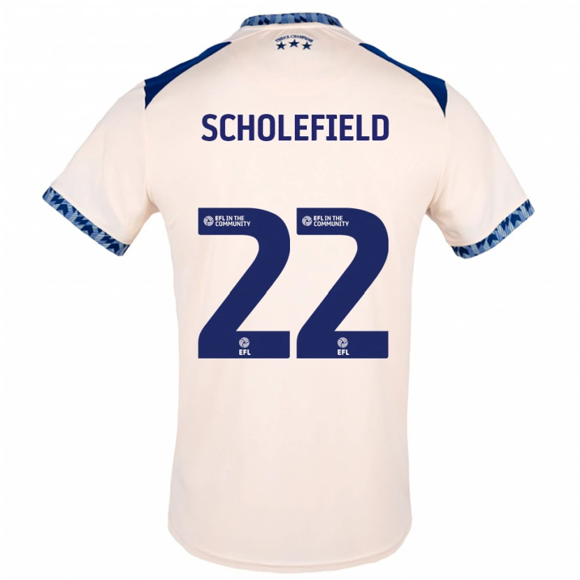 Danxen Kinder Lois Scholefield #22 Creme Marine Auswärtstrikot Trikot 2025/26 T-Shirt Schweiz