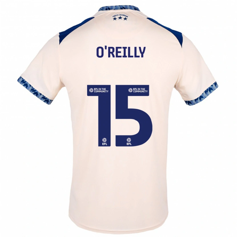 Danxen Kinder Aaron O'reilly #15 Creme Marine Auswärtstrikot Trikot 2025/26 T-Shirt Schweiz