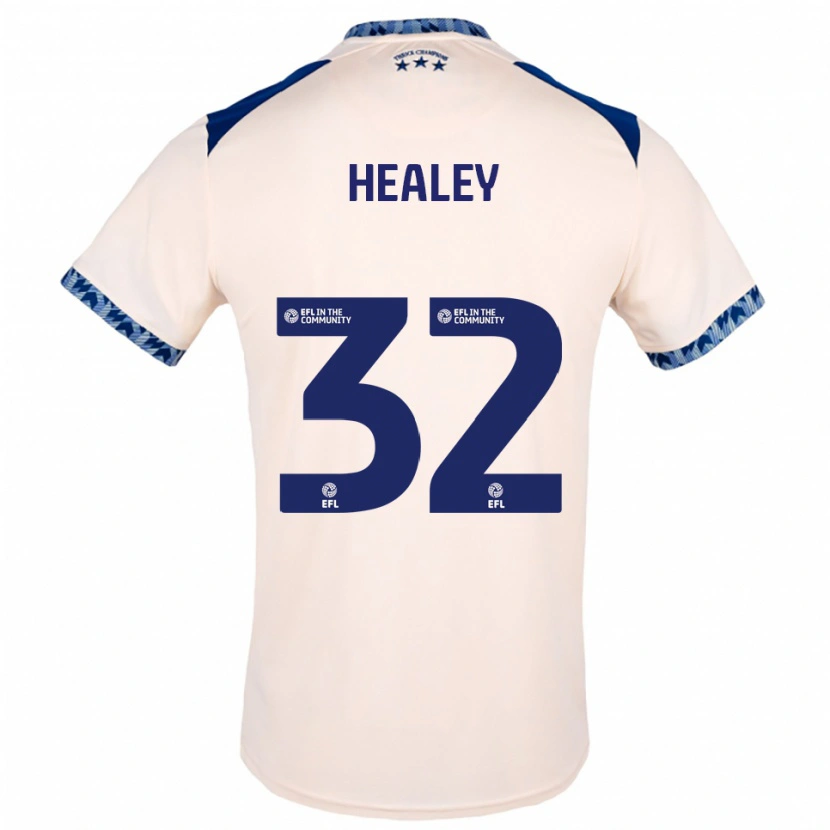 Danxen Kinder Rhys Healey #32 Creme Marine Auswärtstrikot Trikot 2025/26 T-Shirt Schweiz