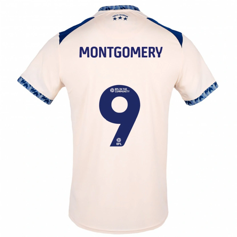 Danxen Kinder Ria Montgomery #9 Creme Marine Auswärtstrikot Trikot 2025/26 T-Shirt Schweiz