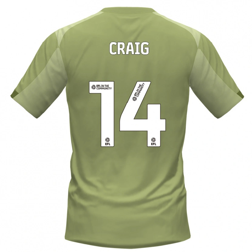 Danxen Kinder Michael Craig #14 Salbei Champagner Auswärtstrikot Trikot 2025/26 T-Shirt Schweiz