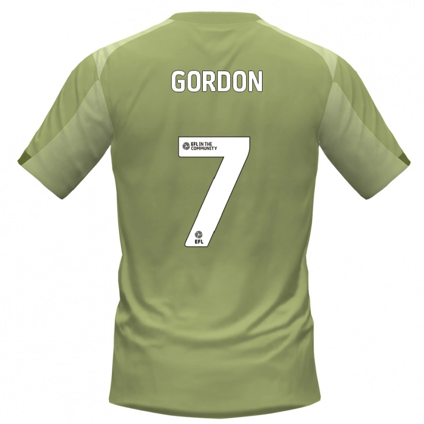 Danxen Kinder Lemar Gordon #7 Salbei Champagner Auswärtstrikot Trikot 2025/26 T-Shirt Schweiz