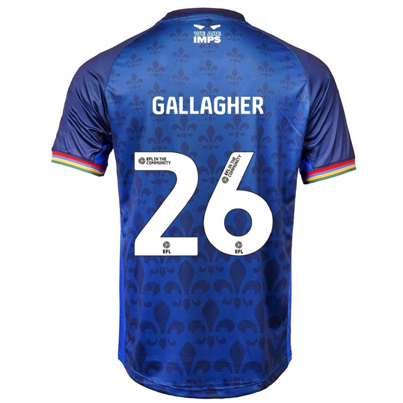 Danxen Kinder Oisín Gallagher #26 Blau Marine Auswärtstrikot Trikot 2025/26 T-Shirt Schweiz