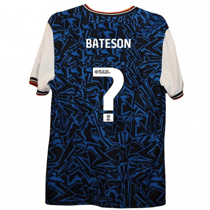 Danxen Kinder Jack Bateson #0 Blau Schwarz Weiß Auswärtstrikot Trikot 2025/26 T-Shirt Schweiz