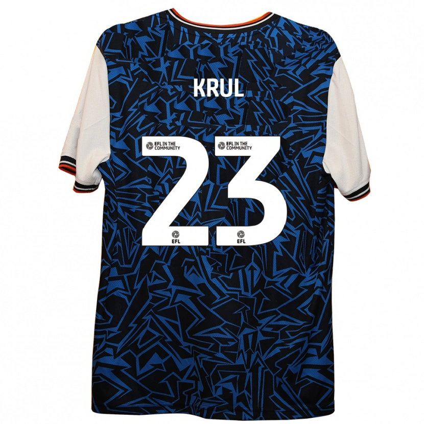 Danxen Kinder Tim Krul #23 Blau Schwarz Weiß Auswärtstrikot Trikot 2025/26 T-Shirt Schweiz