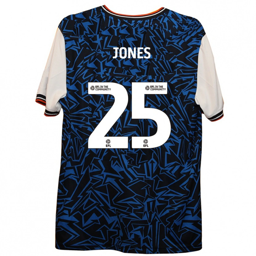 Danxen Kinder Isaiah Jones #25 Blau Schwarz Weiß Auswärtstrikot Trikot 2025/26 T-Shirt Schweiz