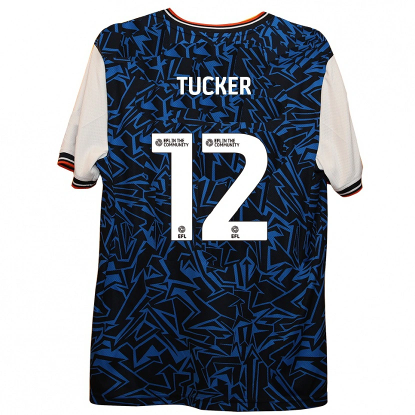 Danxen Kinder Nancy Tucker #12 Blau Schwarz Weiß Auswärtstrikot Trikot 2025/26 T-Shirt Schweiz