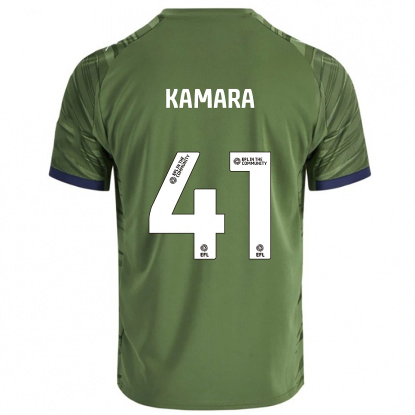 Danxen Kinder David Kamara #41 Grün Weiß Auswärtstrikot Trikot 2025/26 T-Shirt Schweiz