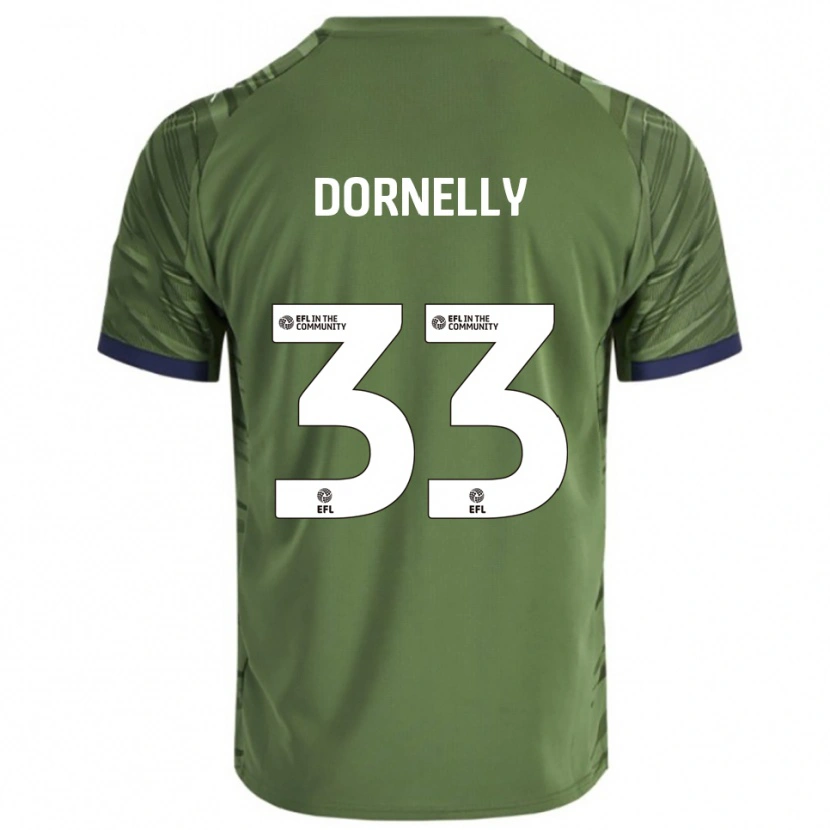Danxen Kinder James Dornelly #33 Grün Weiß Auswärtstrikot Trikot 2025/26 T-Shirt Schweiz