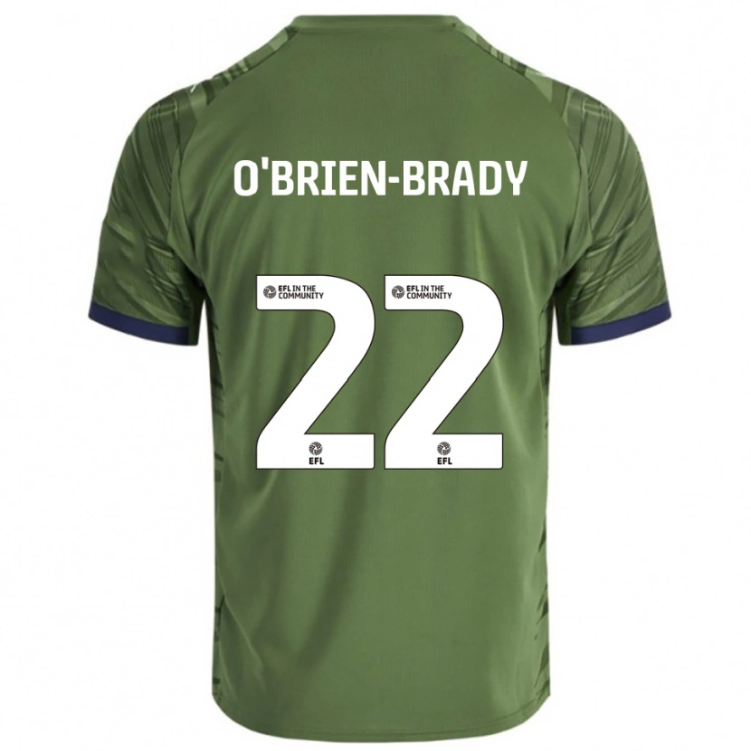 Danxen Kinder Donay O'brien-Brady #22 Grün Weiß Auswärtstrikot Trikot 2025/26 T-Shirt Schweiz