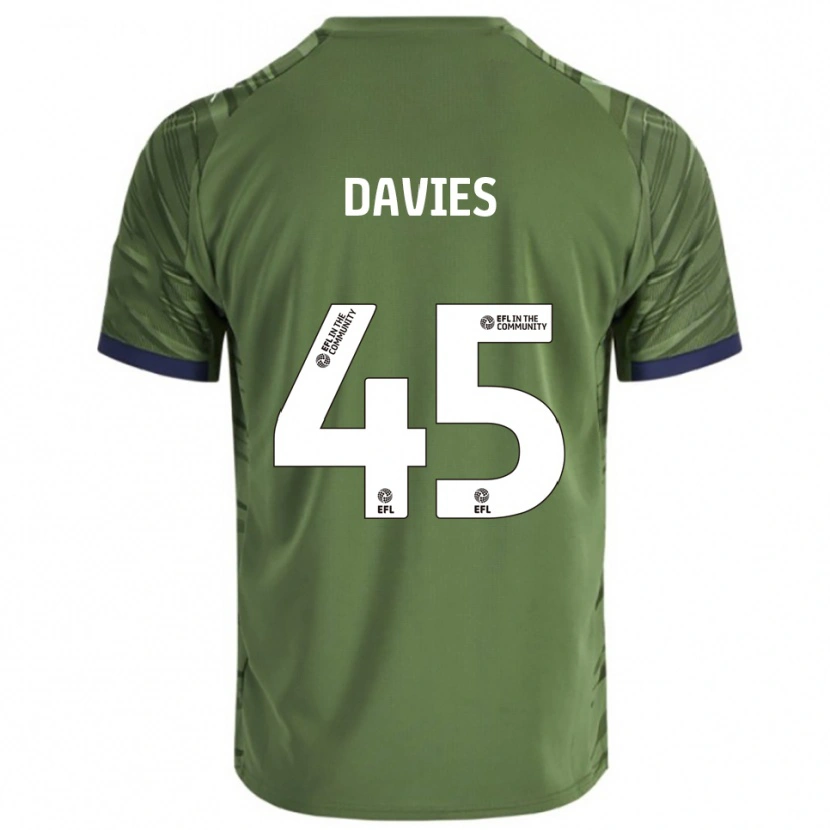 Danxen Kinder Joe Davies #45 Grün Weiß Auswärtstrikot Trikot 2025/26 T-Shirt Schweiz