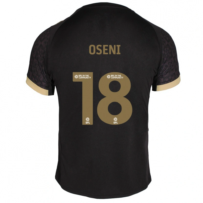 Danxen Kinder Owen Oseni #18 Schwarz Gold Auswärtstrikot Trikot 2025/26 T-Shirt Schweiz