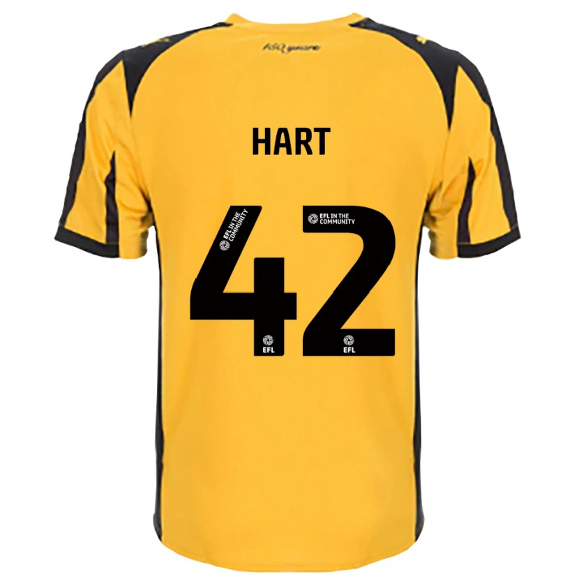 Danxen Kinder Sam Hart #42 Orange Schwarz Auswärtstrikot Trikot 2025/26 T-Shirt Schweiz