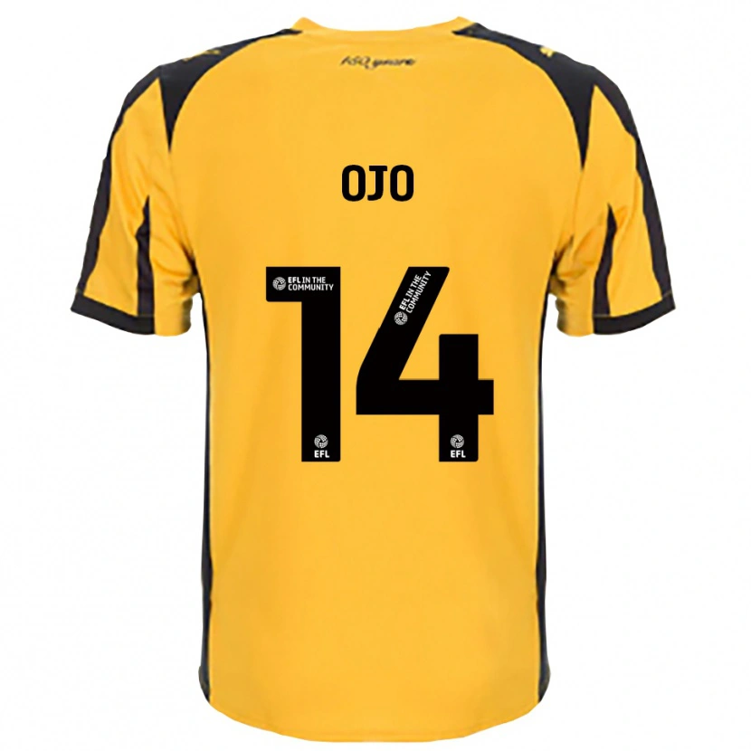 Danxen Kinder Funso Ojo #14 Orange Schwarz Auswärtstrikot Trikot 2025/26 T-Shirt Schweiz