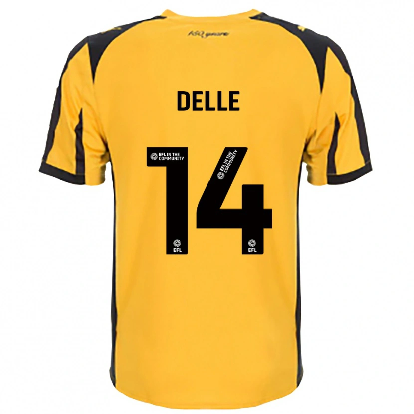 Danxen Kinder Mani Delle #14 Orange Schwarz Auswärtstrikot Trikot 2025/26 T-Shirt Schweiz