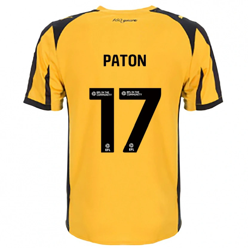 Danxen Kinder Ruari Paton #17 Orange Schwarz Auswärtstrikot Trikot 2025/26 T-Shirt Schweiz
