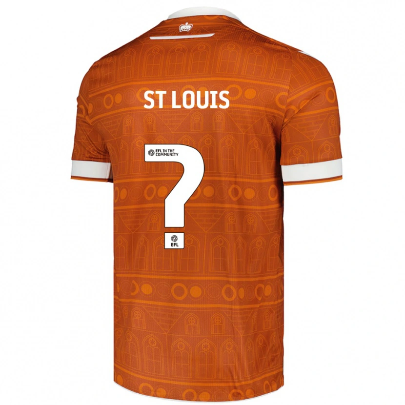 Danxen Kinder T'shay St Louis #0 Orange Weiß Auswärtstrikot Trikot 2025/26 T-Shirt Schweiz