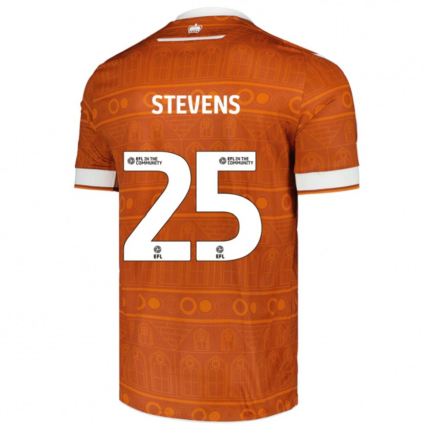 Danxen Kinder Jack Stevens #25 Orange Weiß Auswärtstrikot Trikot 2025/26 T-Shirt Schweiz