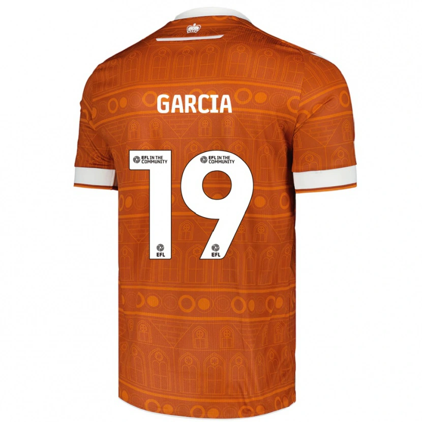 Danxen Kinder Andre Garcia #19 Orange Weiß Auswärtstrikot Trikot 2025/26 T-Shirt Schweiz