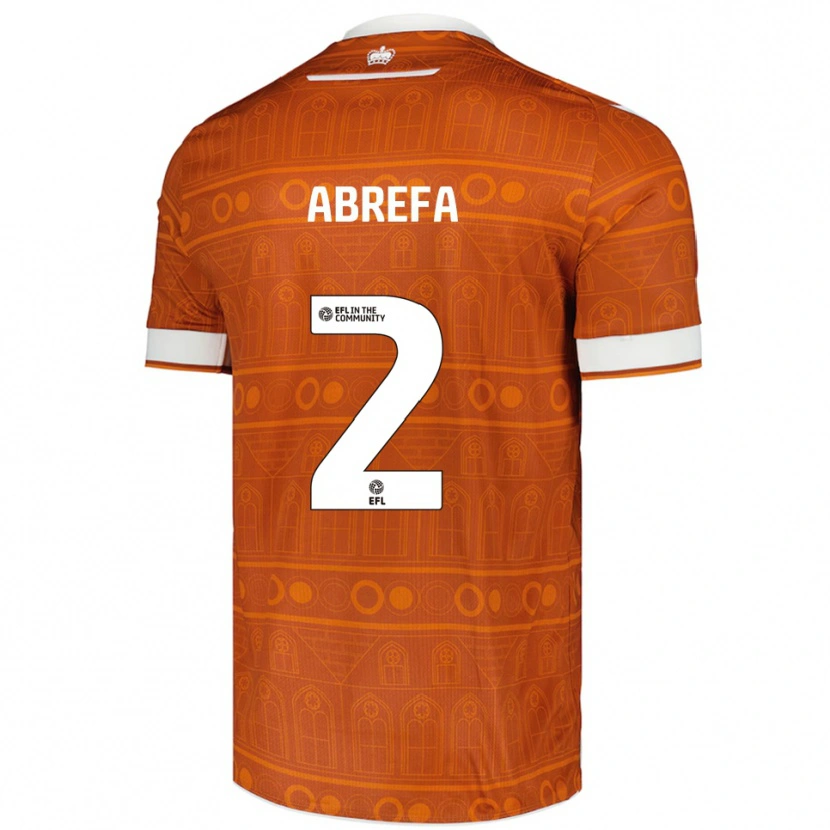 Danxen Kinder Kelvin Abrefa #2 Orange Weiß Auswärtstrikot Trikot 2025/26 T-Shirt Schweiz