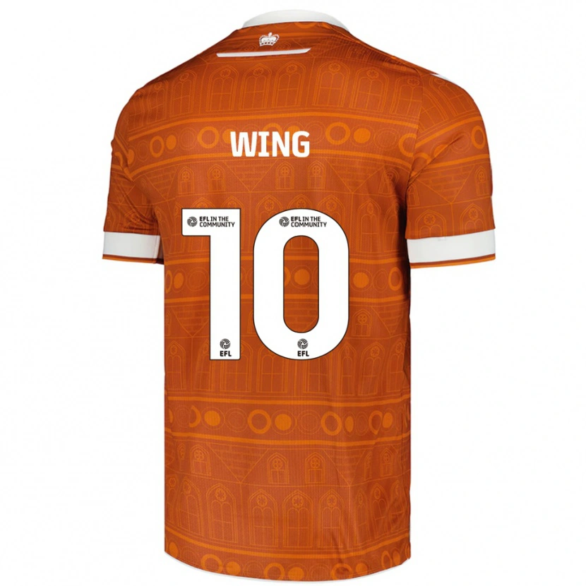 Danxen Kinder Lewis Wing #10 Orange Weiß Auswärtstrikot Trikot 2025/26 T-Shirt Schweiz